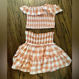 2 Piece Gingham Set NBW